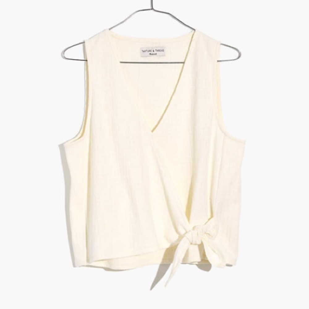 NWT Madewell Wrap-Tie Tank Top